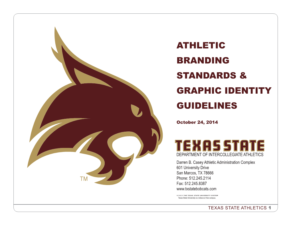 Athletic Branding Standards & Graphic Identity Guidelines