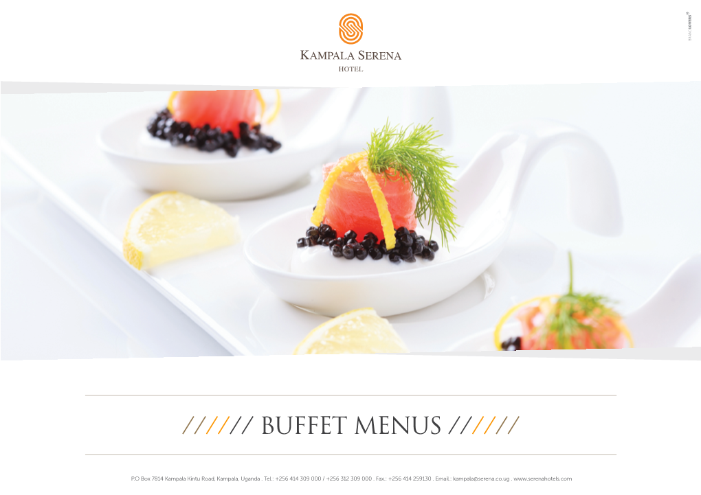 Buffet Menus