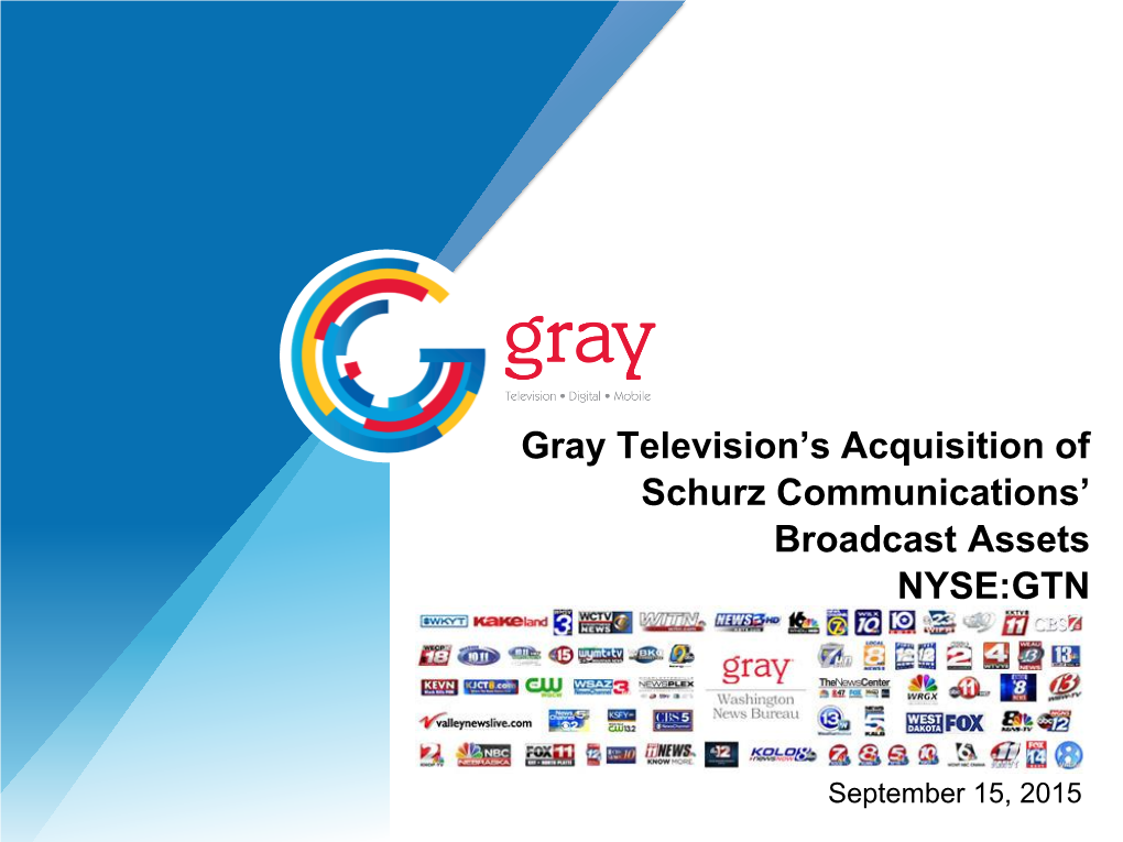 Overview of Schurz's Television Stations