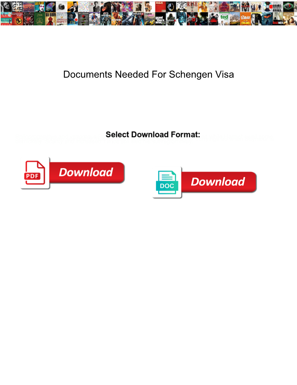 Documents Needed for Schengen Visa