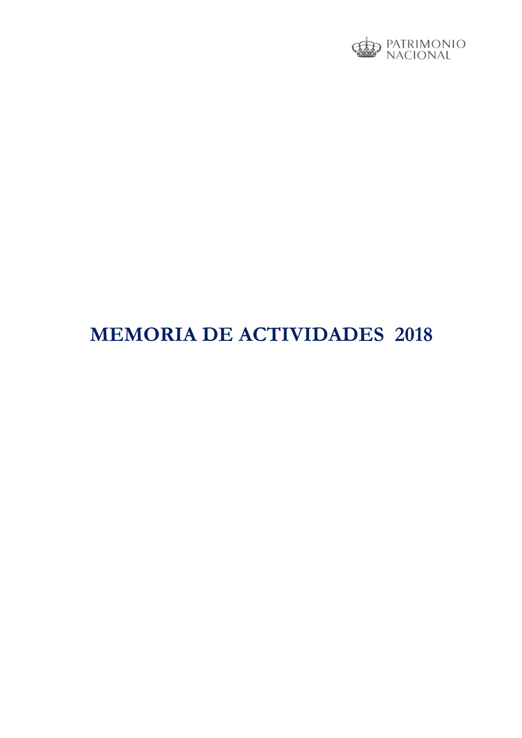 Memoria De Actividades 2018