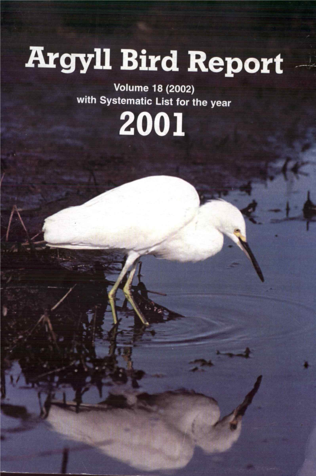 Argyll Bird Report 18 2001
