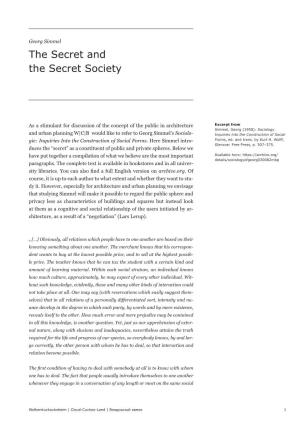 The Secret and the Secret Society