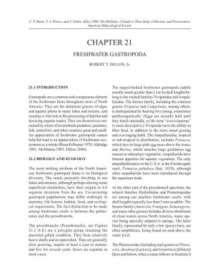 Chapter 21 Freshwater Gastropoda