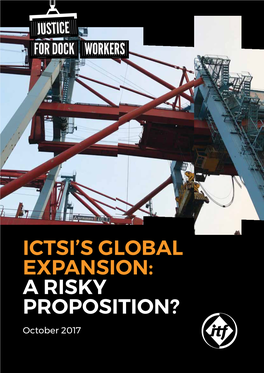 Ictsi's Global Expansion: a Risky Proposition?