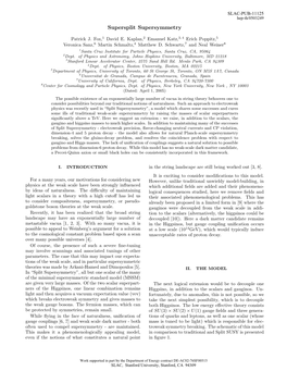 Supersplit Supersymmetry