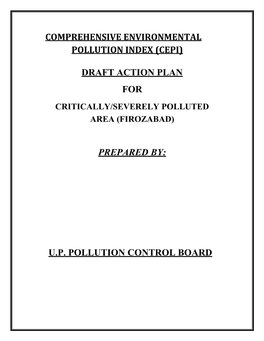 Draft Action Plan for Prepared By: U.P. Pollution