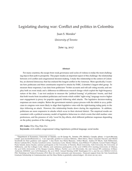 Conflict and Politics in Colombia