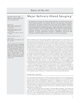 Major Salivary Gland Imaging Michael A