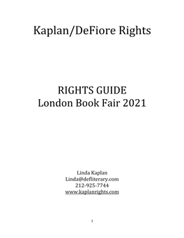Kaplan-Defiore LBF21