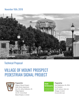 Village of Mount Prospect Pedestrian Signal Project