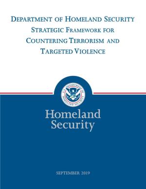 Strategic Framework for Countering Terrorism and Targeted Violence