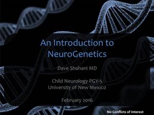 An Introduction to Neurogenetics