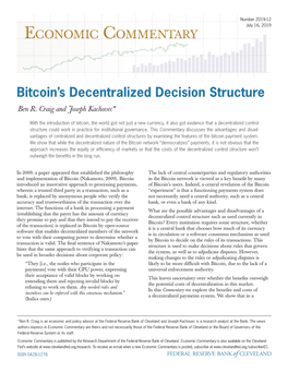 Bitcoin's Decentralized Decision Structure