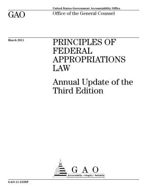 GAO-11-210SP Principles of Federal Appropriations