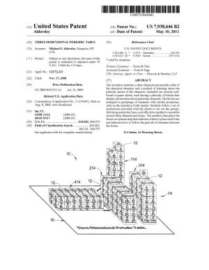 (12) United States Patent (10) Patent No.: US 7.938,646 B2 Aldersley (45) Date of Patent: May 10, 2011