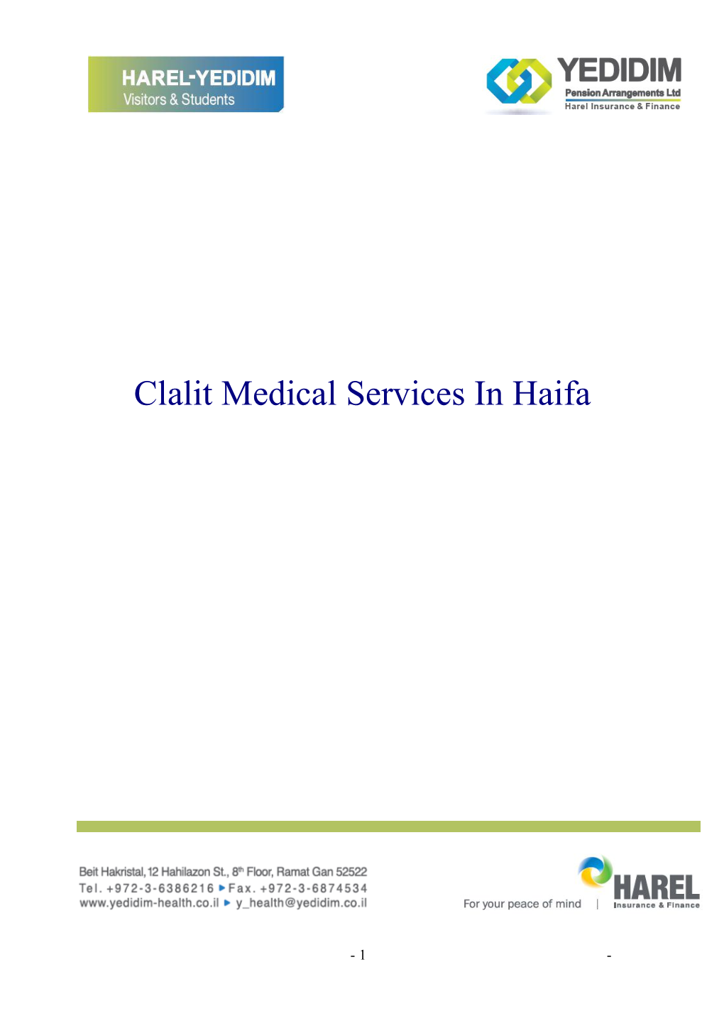 Clalit Medical Services in Haifa