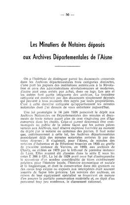 Les Minutiers De Nolaires D6poscs Aux Archives Départementales De L