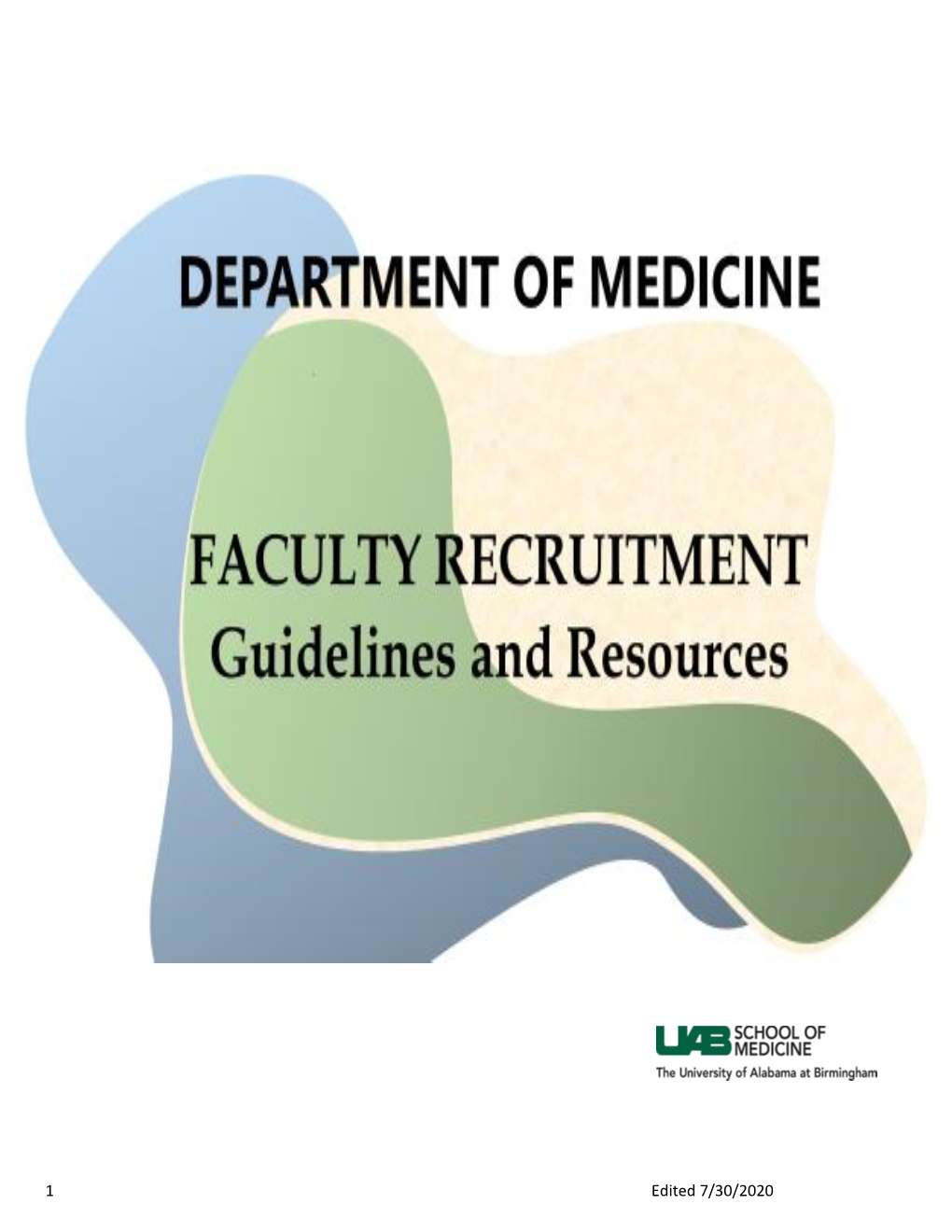 Recruitment Guidelines & Processes