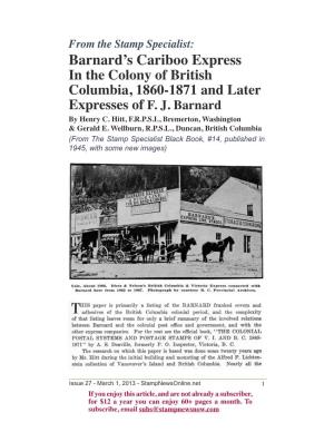 Barnard's Cariboo Express