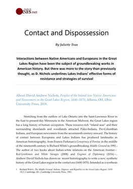 Contact and Dispossession