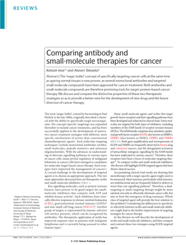 Comparing Antibody and Small-Molecule Therapies for Cancer