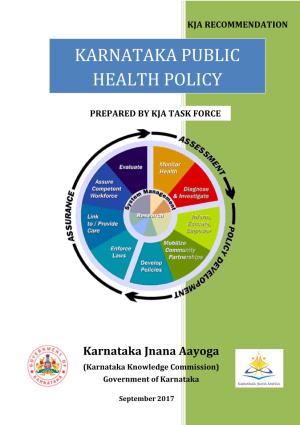 Karnataka Public Health Policy
