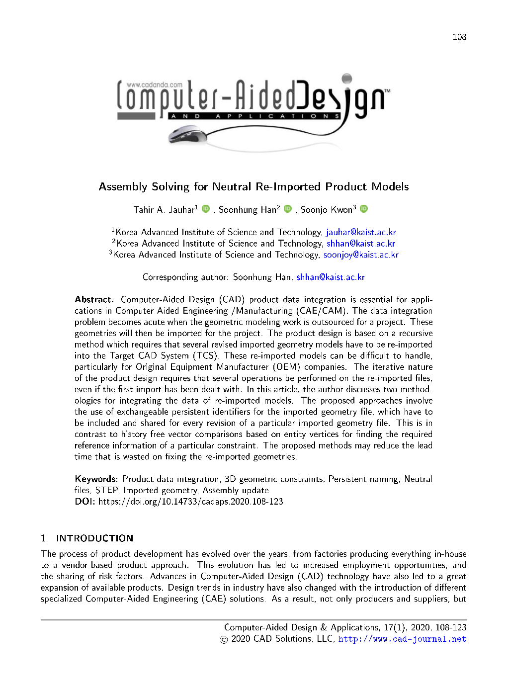 Assembly Solving for Neutral Re-Imported Product Models