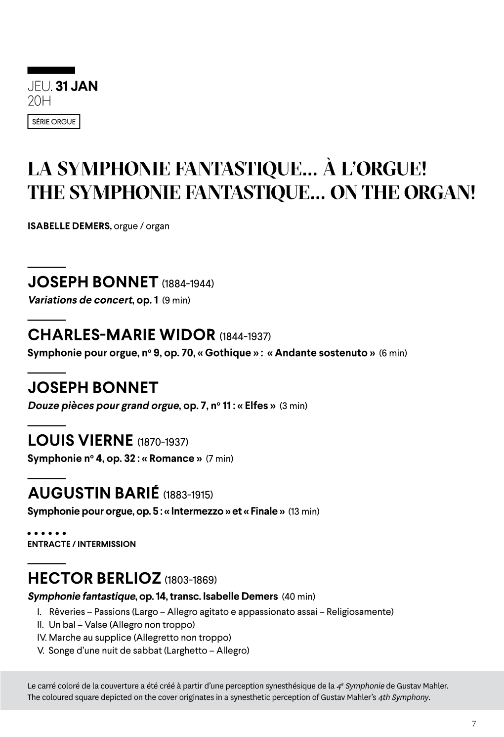 The Symphonie Fantastique… on the Organ!