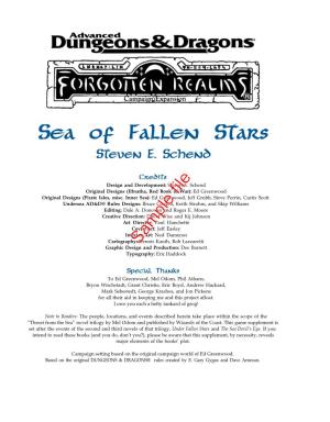 Sea of Fallen Stars Steven E