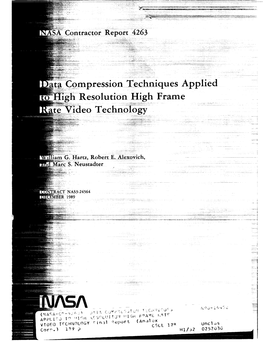 Compression Techniques Applied Resolution High Frame Leo Technology