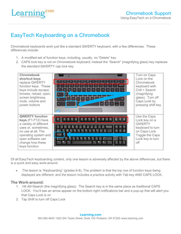 Easytech Keyboarding on a Chromebook