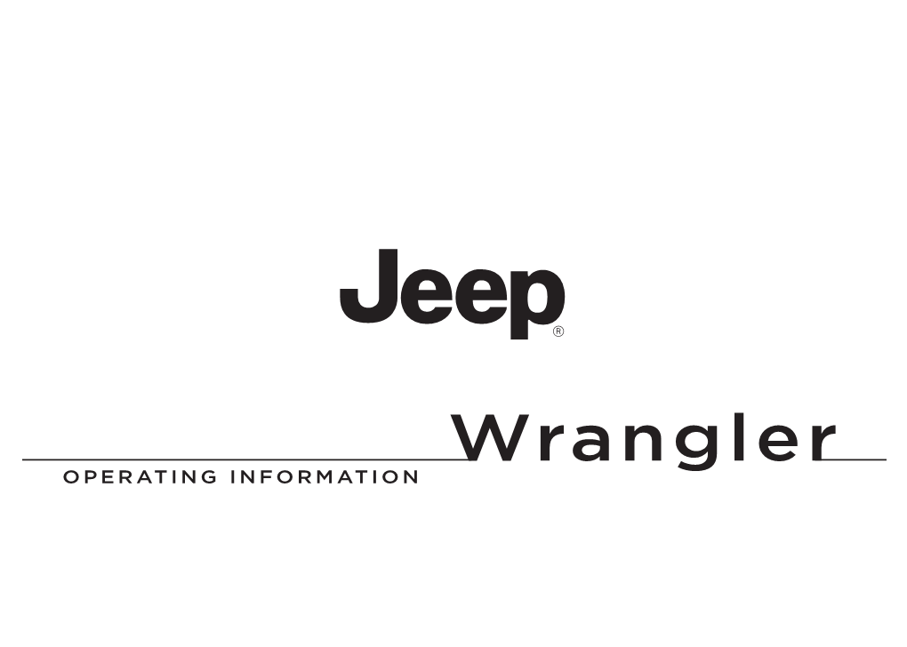 2014-Jeep Wrangler Owner's Manual