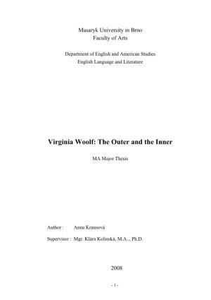 Virginia Woolf: the Outer and the Inner