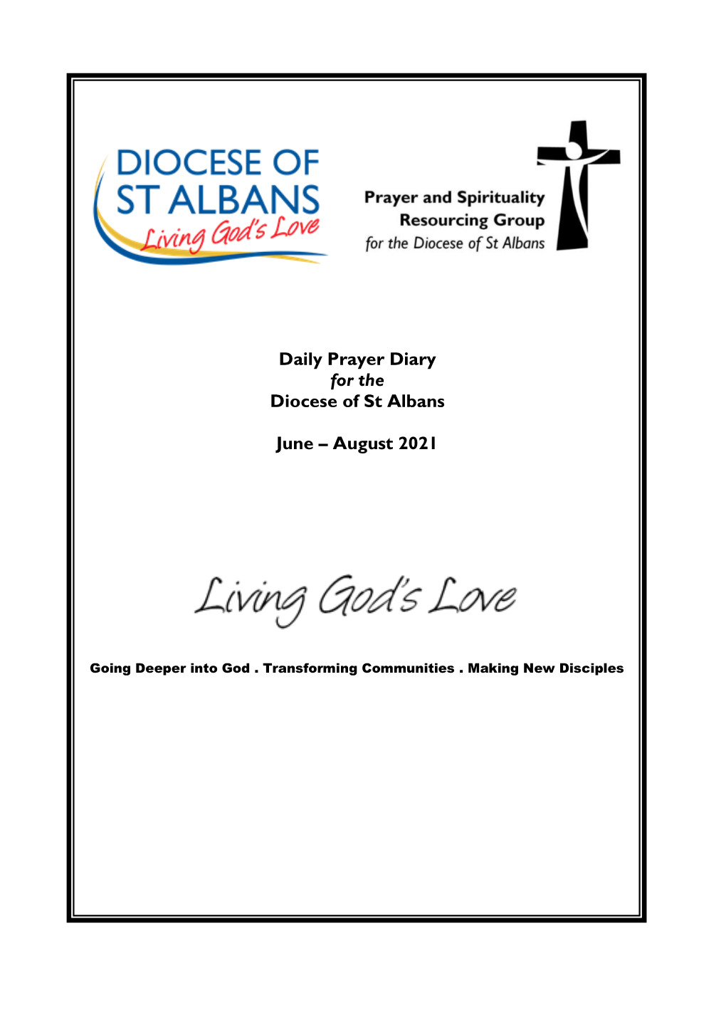 Daily Prayer Diary for the Diocese of St Albans June – August 2021