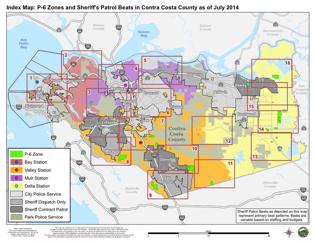 CSA P-6 Zones and Patrol Beats