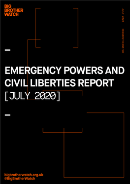 Emergency Powers and Civil Liberties Report [July 2020] –