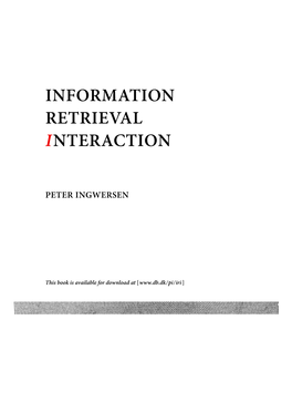 Information Retrieval Interaction