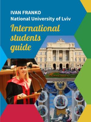 IVAN FRANKO National University of Lviv International Students Guide
