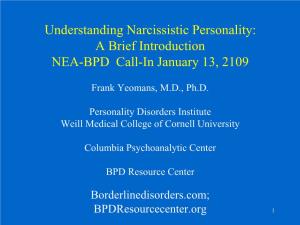 Understanding Narcissistic Personality Disorder: a Brief Overview
