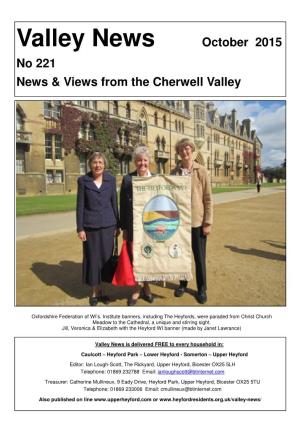 October 2015 No 221 News & Views from the Cherwell Valley
