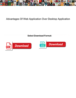 Advantages of Web Application Over Desktop Application
