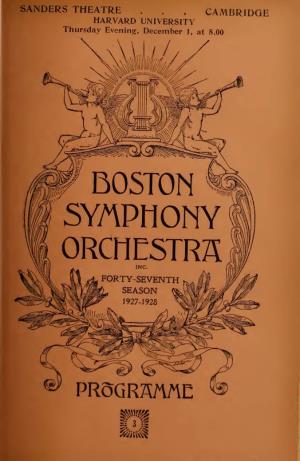 Boston Symphony Orchestra Concert Programs, Season 47,1927-1928, Trip