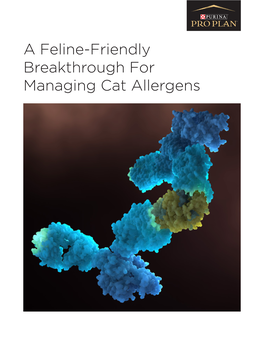 A Feline-Friendly Breakthrough for Managing Cat Allergens