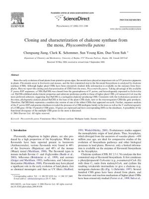 Cloning and Characterization of Chalcone Synthase from the Moss, Physcomitrella Patens