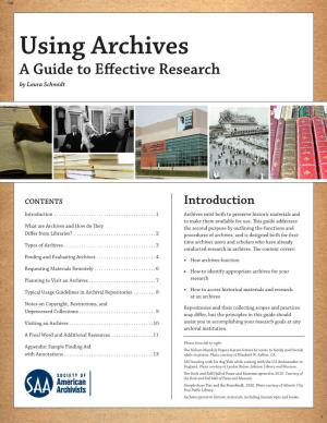 Using Archives (PDF)