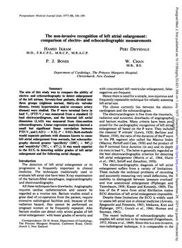 The Non-Invasive Recognition of Left Atrial Enlargement