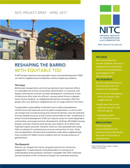 Reshaping the Barrio with Equitable