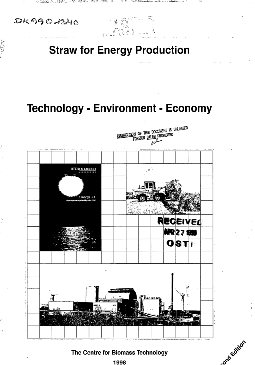 Straw for Energy Production. Technology