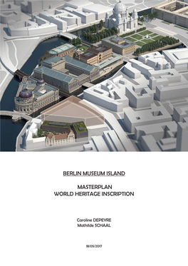 Berlin Museum Island Masterplan World Heritage